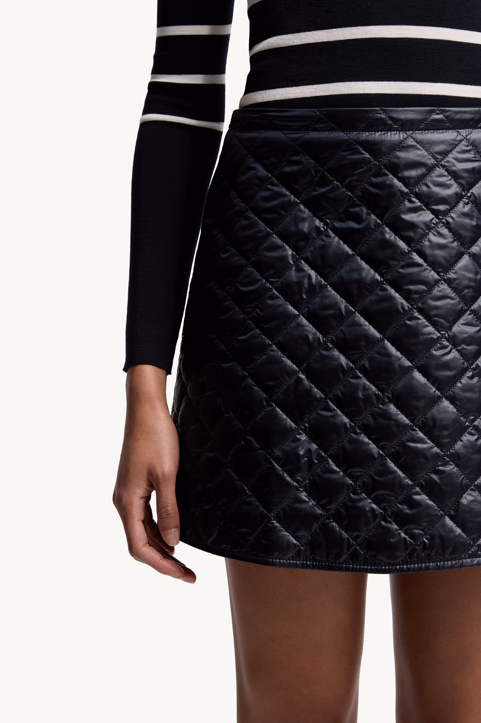 Diamond-Quilted Mini Skirt Women Navy Blue Moncler 6